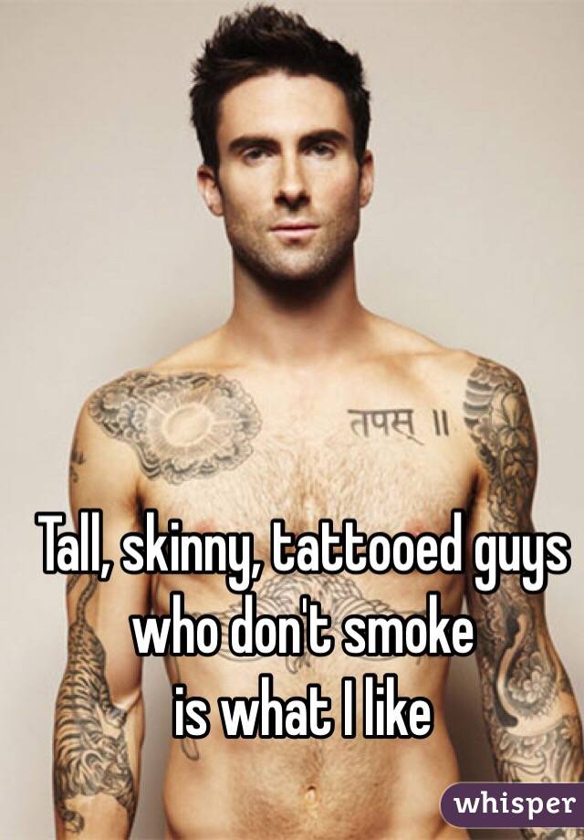 Skinny guys with tattoos
